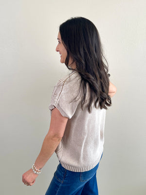 Trellis Top | Beige