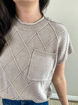 Trellis Top | Beige