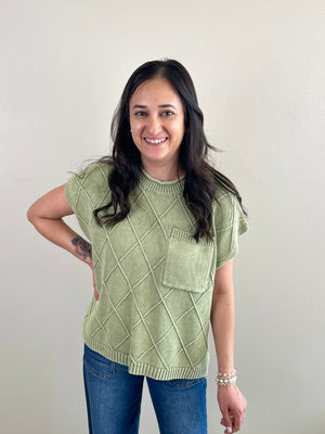 Trellis Top | Green