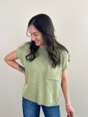 Trellis Top | Green