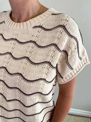 Wavy Days Top | Cream