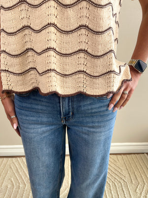Wavy Days Top | Cream