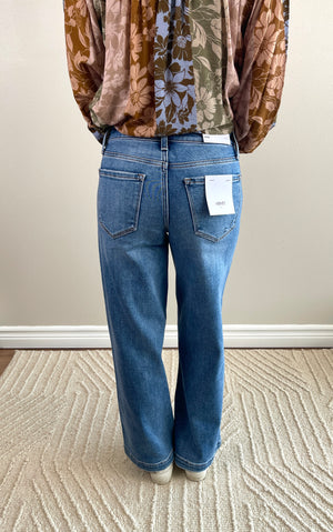 Olivia Mid Rise Ankle Wide Leg