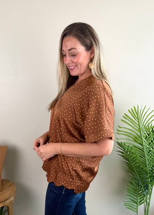 Silky With Scallops Top