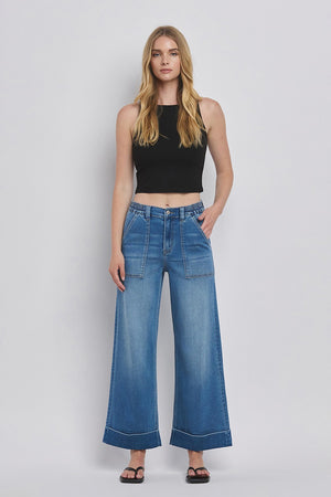 Vervet High Rise Super Soft Baggy Wide Jeans