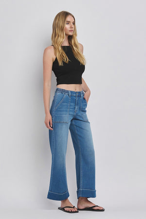 Vervet High Rise Super Soft Baggy Wide Jeans