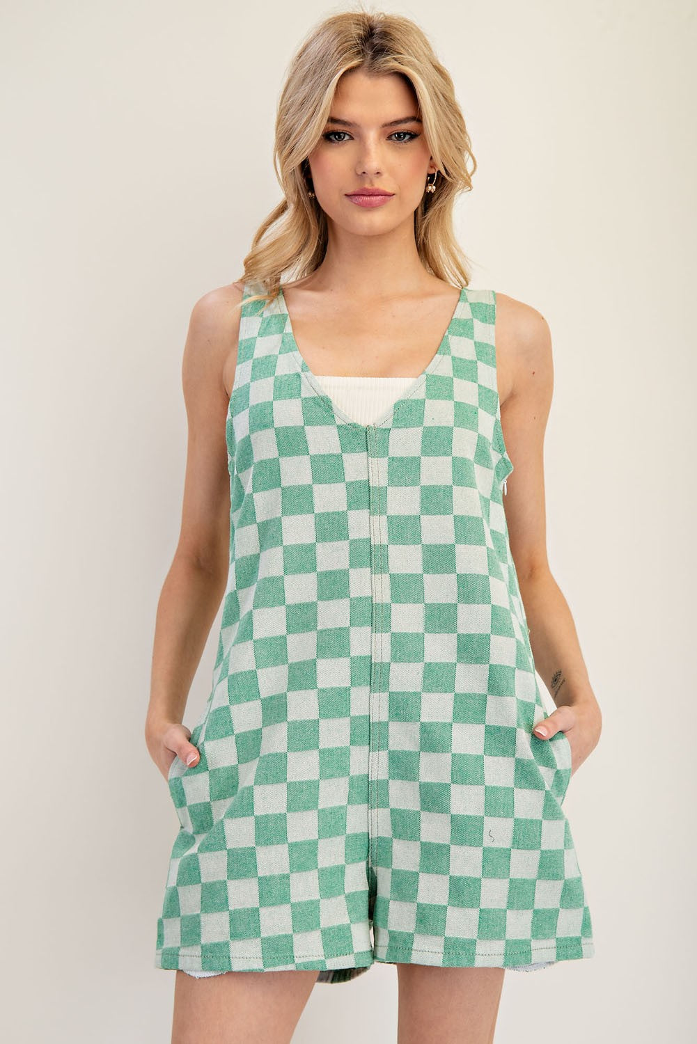 Cool Checkered Romper