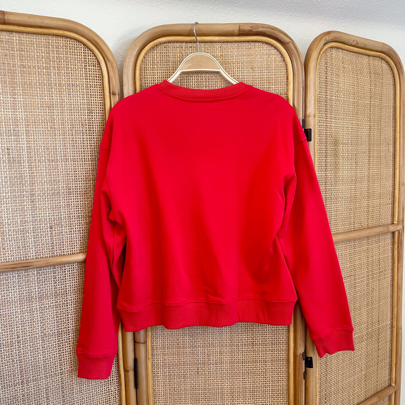 Merry Sequin Sweatshirt  | Red