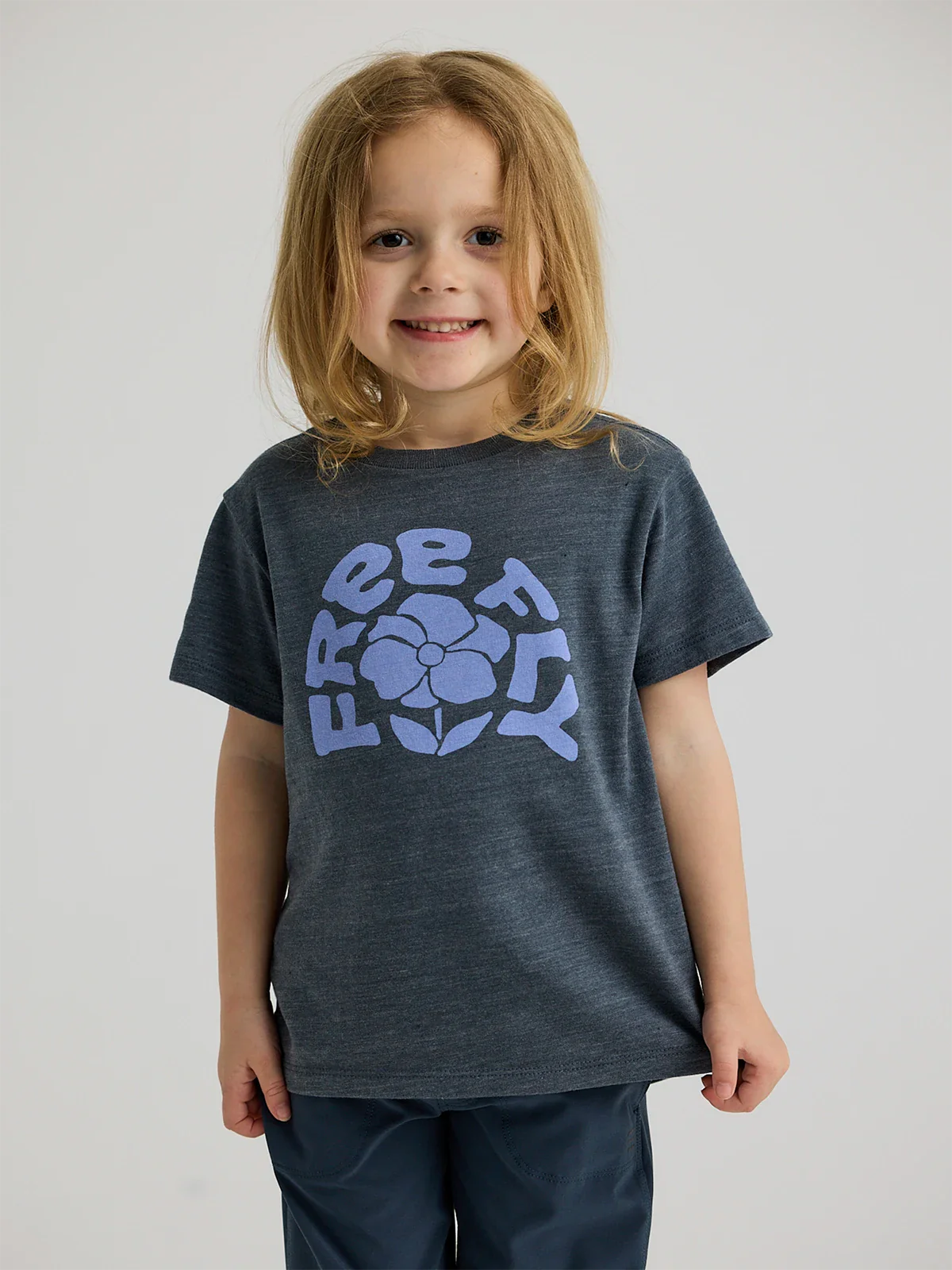 Free Fly Toddler Poppy Tee | Heather Black Sand