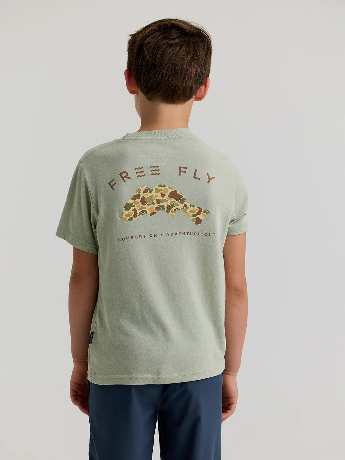 Free Fly Youth Vintage Camo Redfish Tee