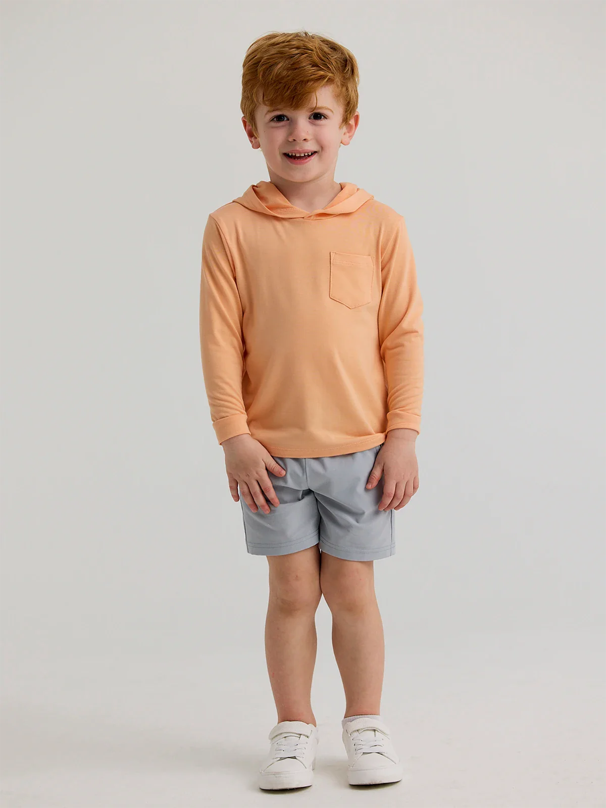 Free Fly Toddler Bamboo Shade Hoodie | Tropic Orange