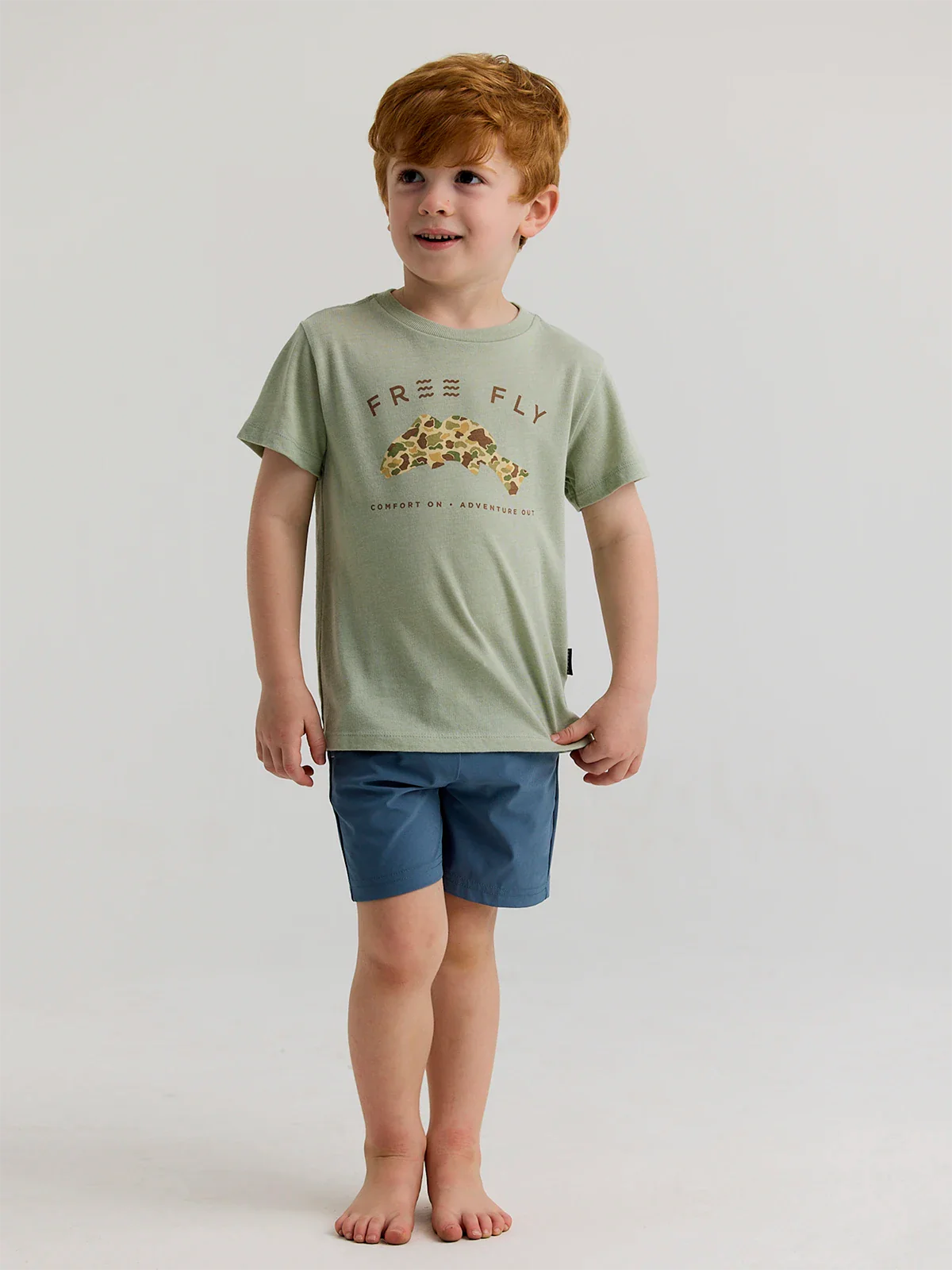 Free Fly Toddler Vintage Camo Redfish Tee