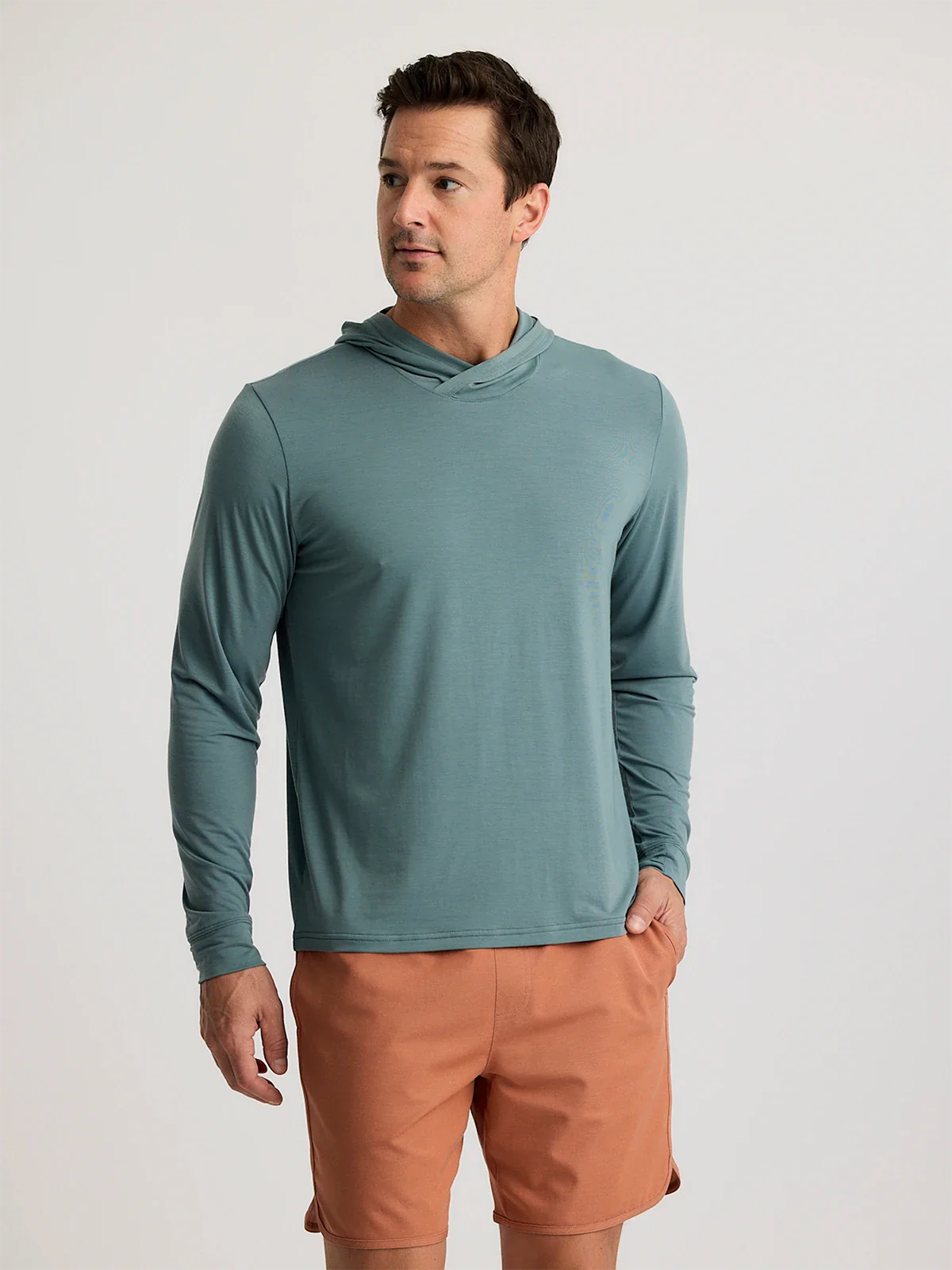 Free Fly Men's Elevate Lightweight Hoodie | Stormy Sea