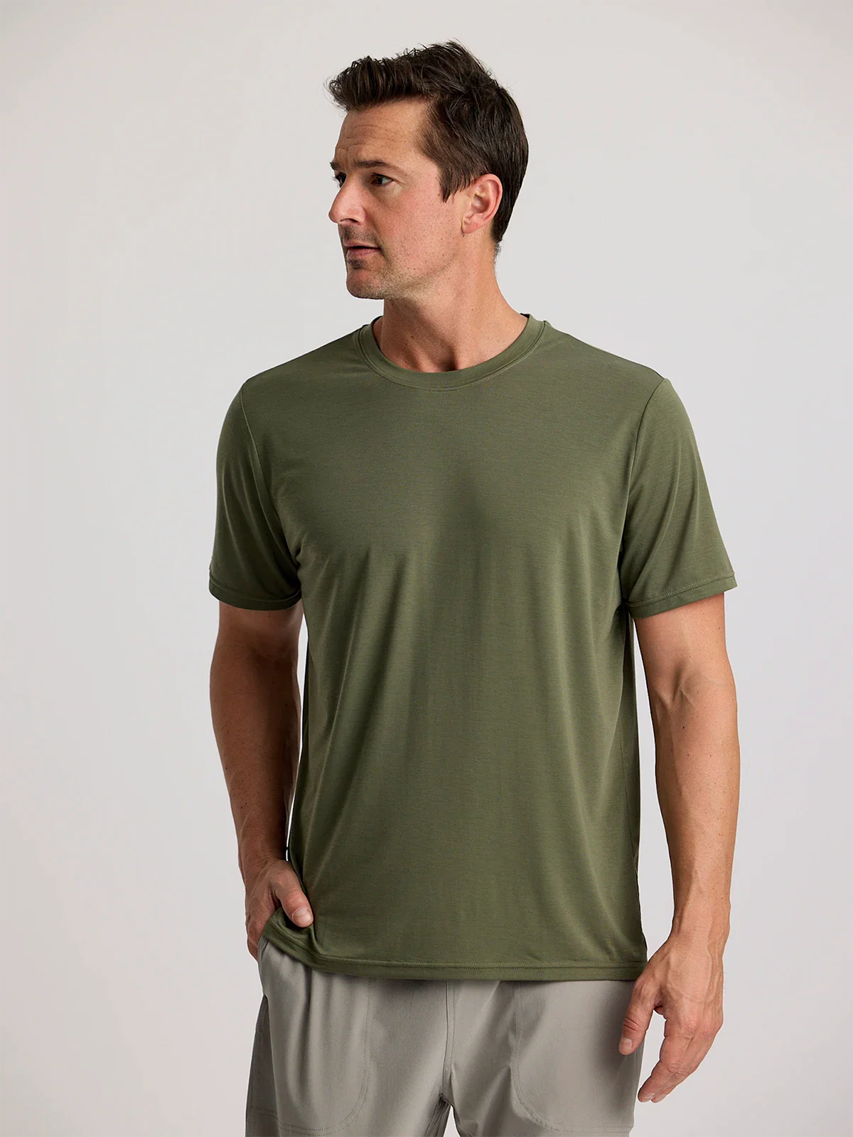 Free Fly Men's Elevate Lightweight Tee | Fatigue
