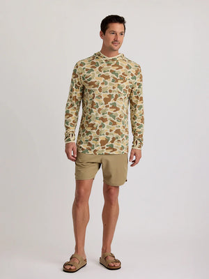 Free Fly Men's Bamboo Lightweight Hoodie | Vintage Camo