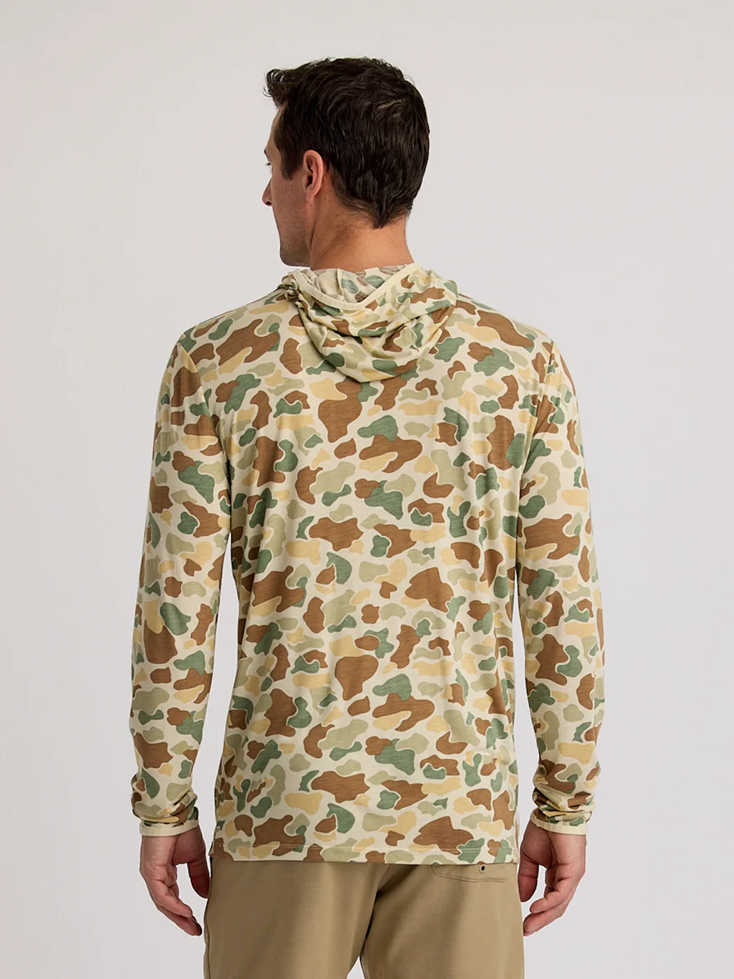 Free Fly Men's Bamboo Lightweight Hoodie | Vintage Camo