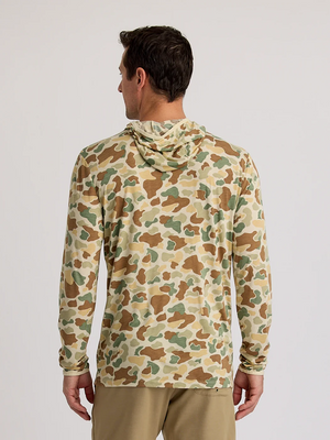 Free Fly Men's Bamboo Lightweight Hoodie | Vintage Camo