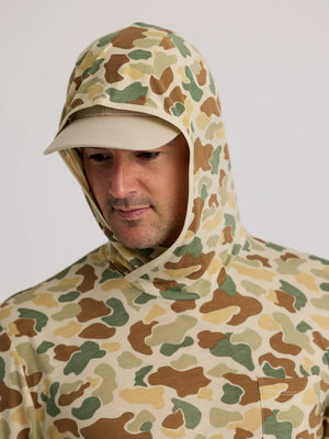 Free Fly Men's Bamboo Lightweight Hoodie | Vintage Camo