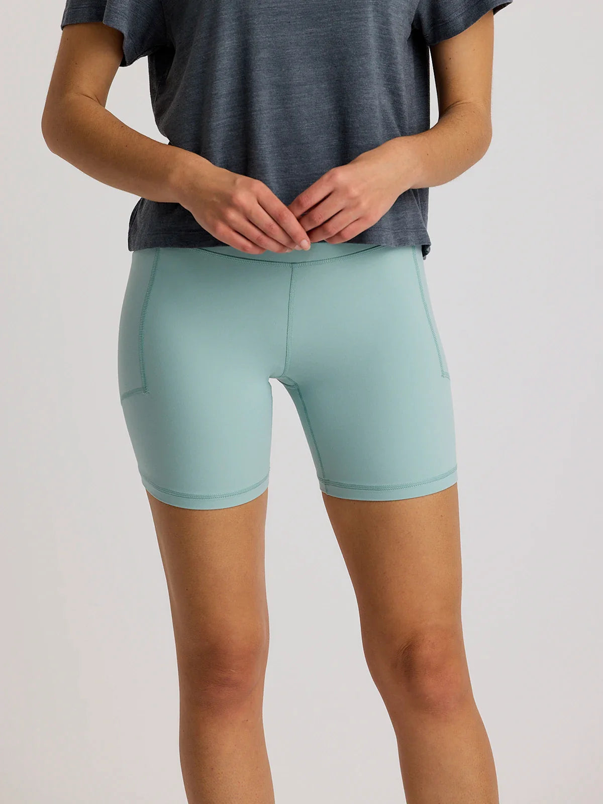 Free Fly Women's All Day 6" Pocket Shorts | Ocean Mist