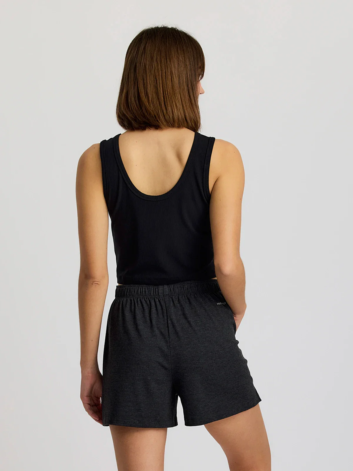 Free Fly Women's Ribbed Bamboo Tank | Black