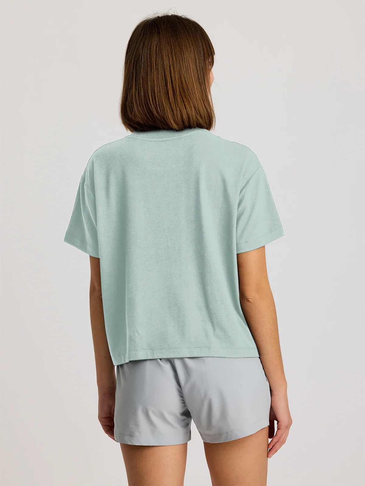 Free Fly Women's Bamboo Current Boxy Tee | Ocean Mist