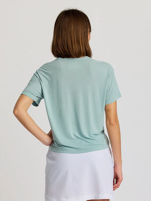 Free Fly Women's Bamboo Current Boxy Tee | Ocean Mist