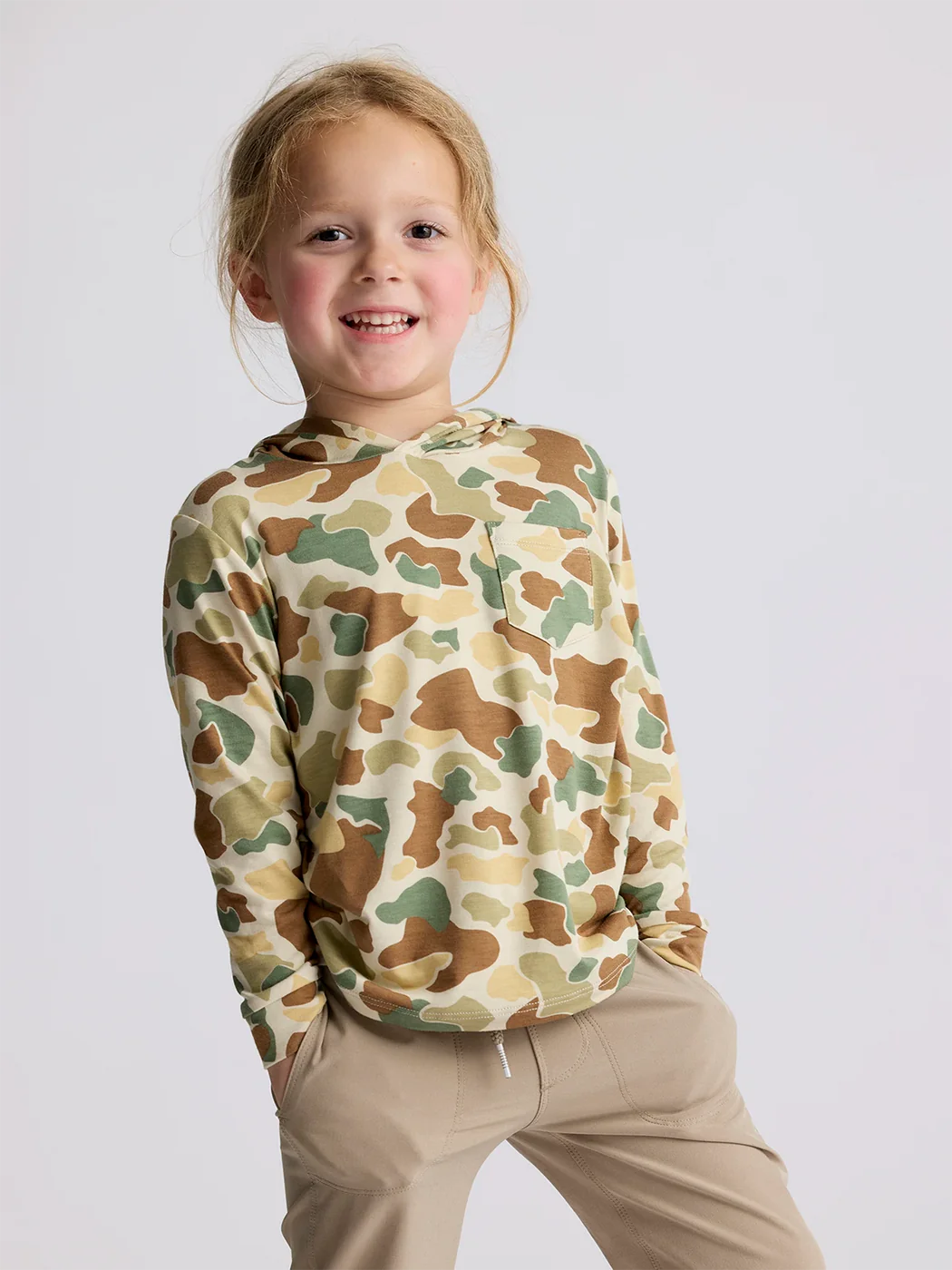 Free Fly Toddler Bamboo Shade Hoodie | Vintage Camo