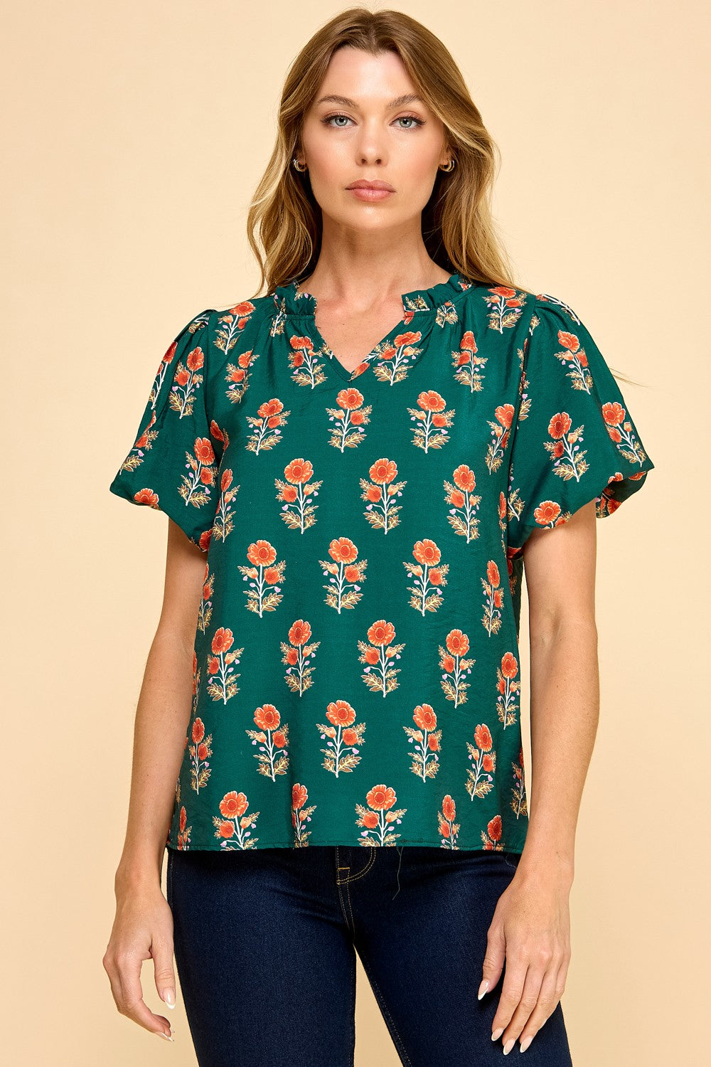 Irma Top | Forest Green