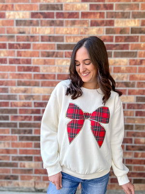 Christmas Bow Sweatshirt