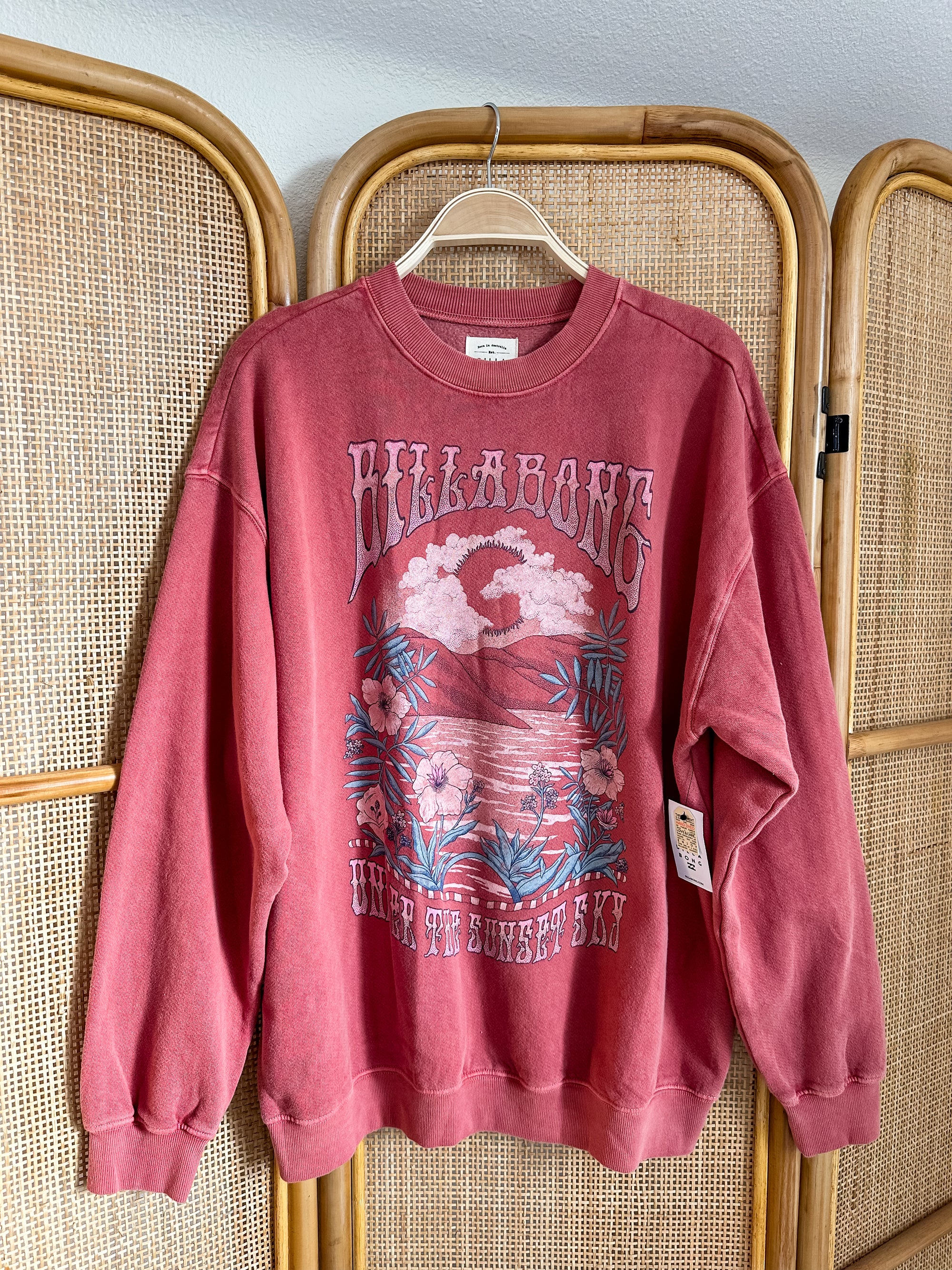 Billabong Ride In Oversized Sweatshirt | Red Clay