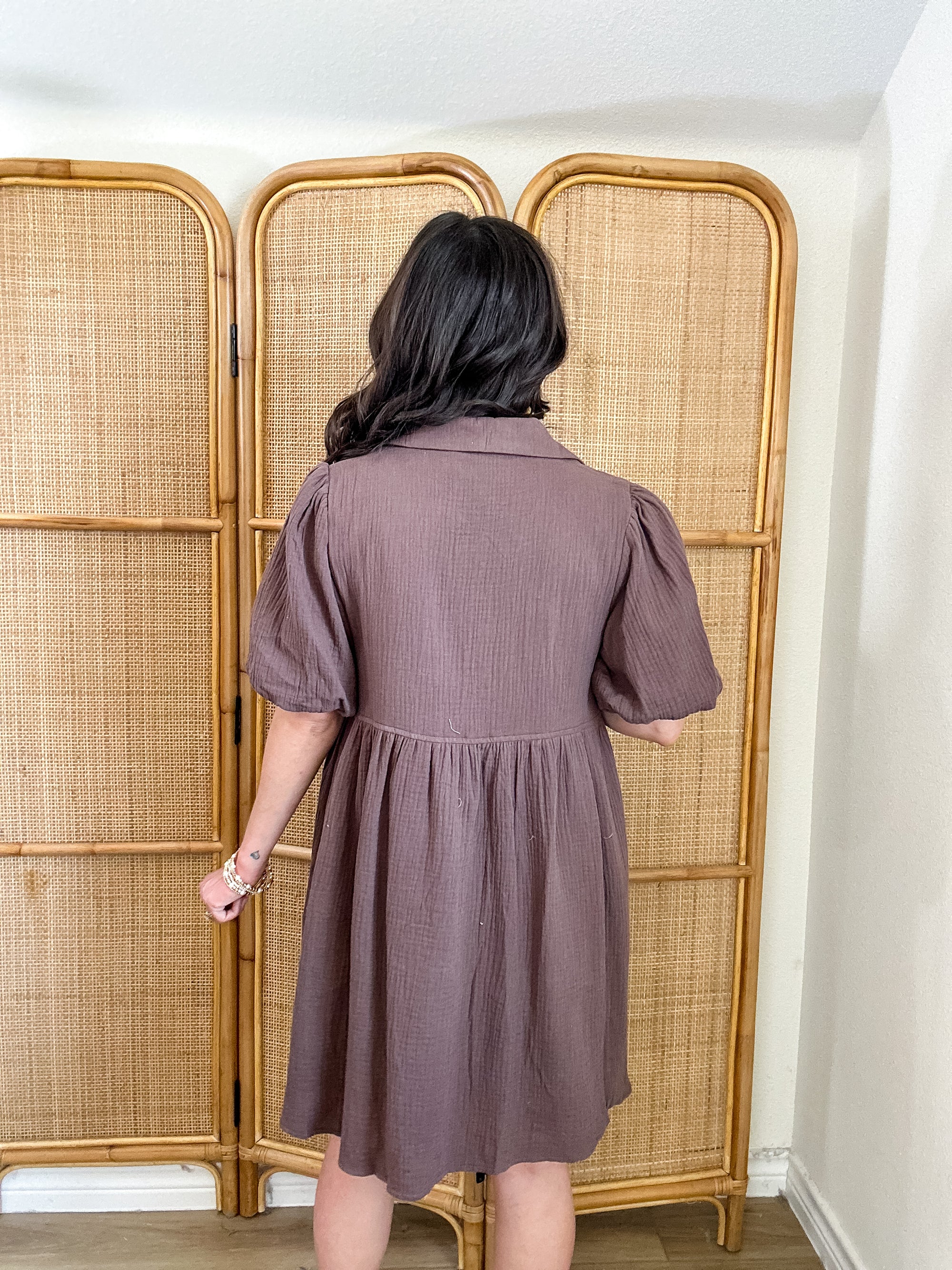 Mikarose Cheyenne Dress | Bitter Chocolate