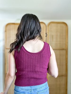 Viv Sweater Tank | Plum