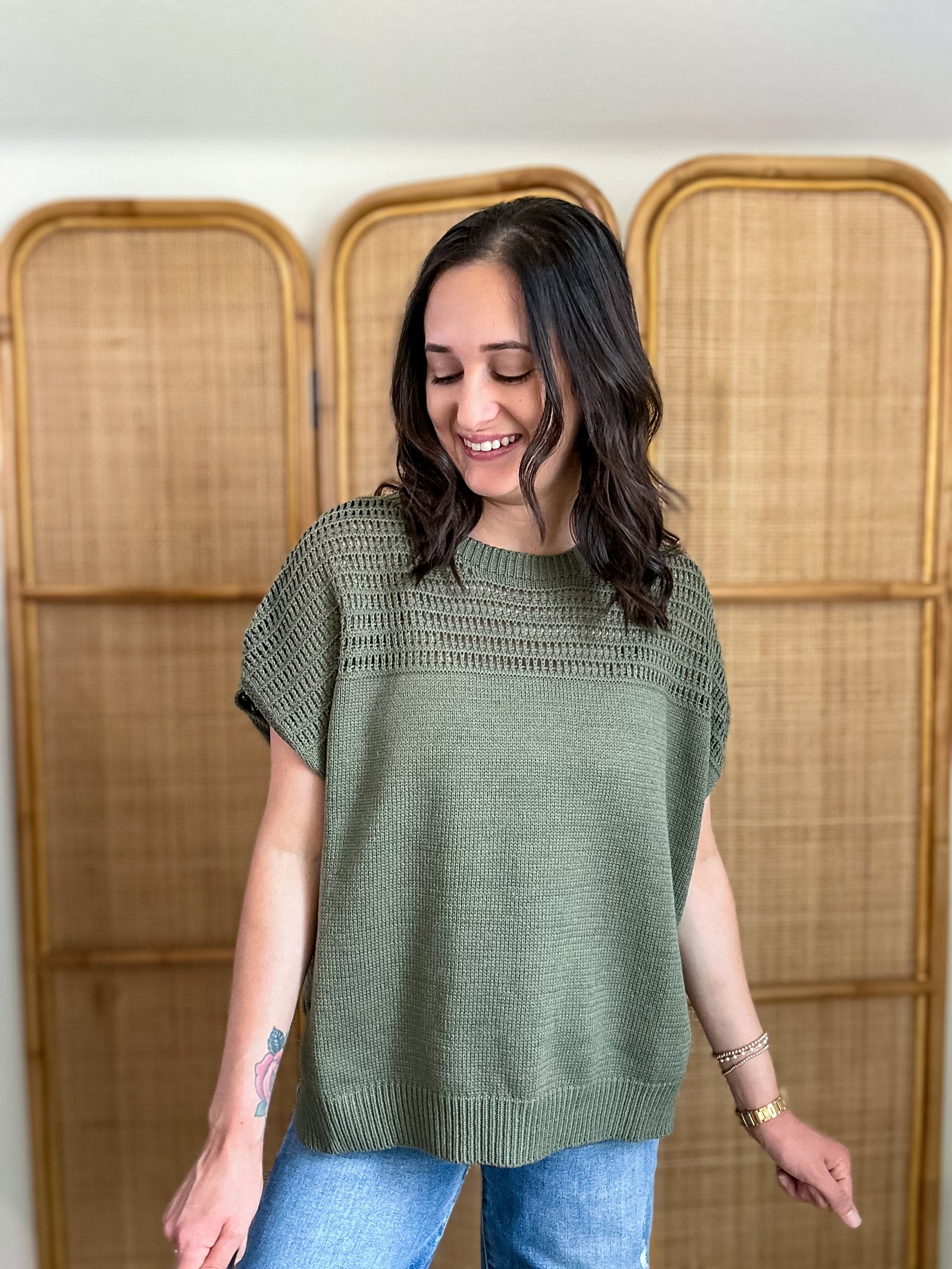 Sunny Fall Day Top | Olive