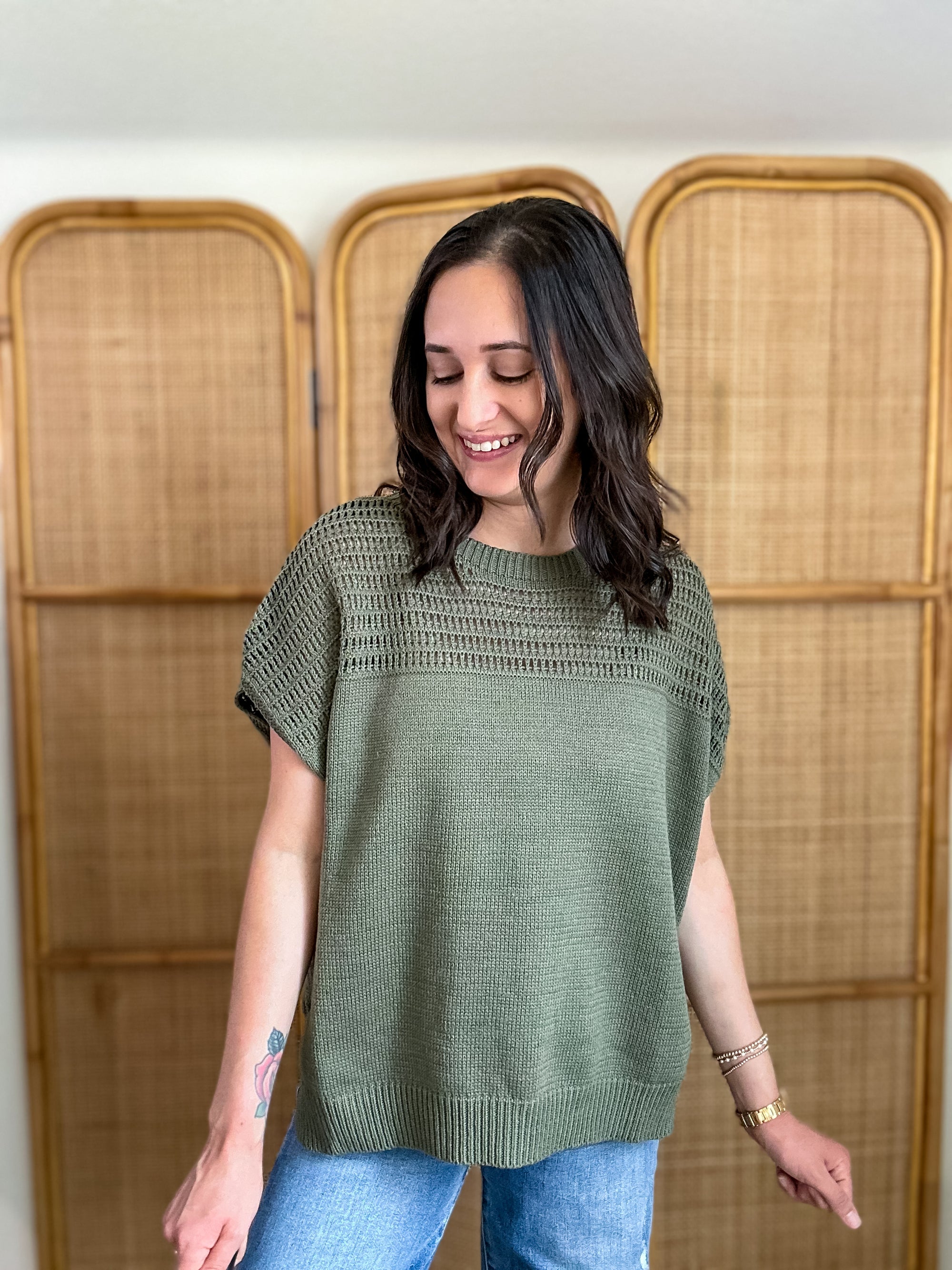 Sunny Fall Day Top | Olive