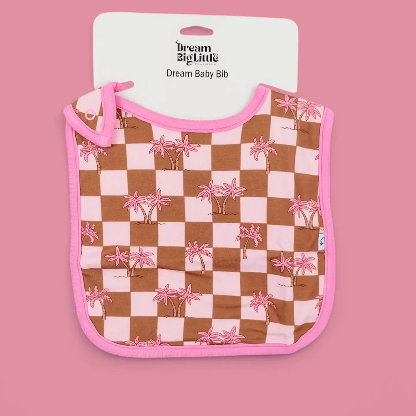 Sunset Beach Checkers Dream Baby Bib
