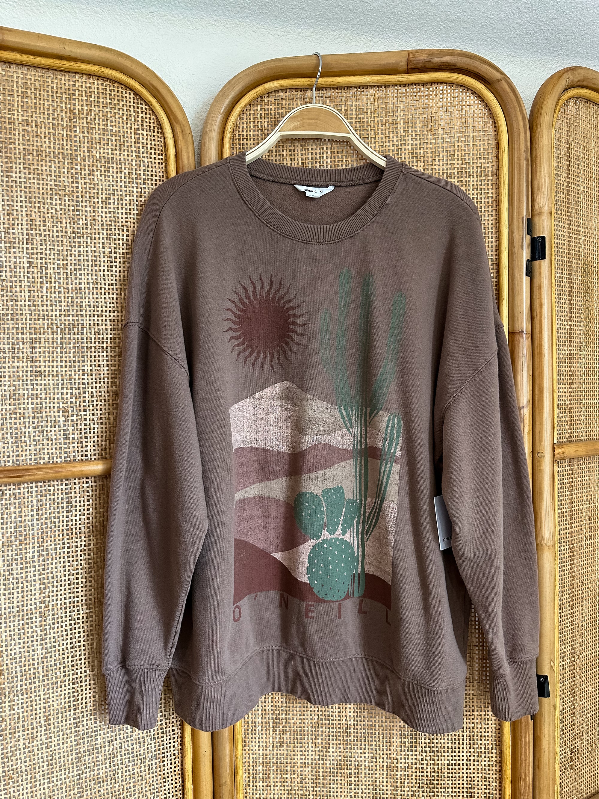 O'Neill Choice Oversized Fit Fleece Pullover | Deep Taupe