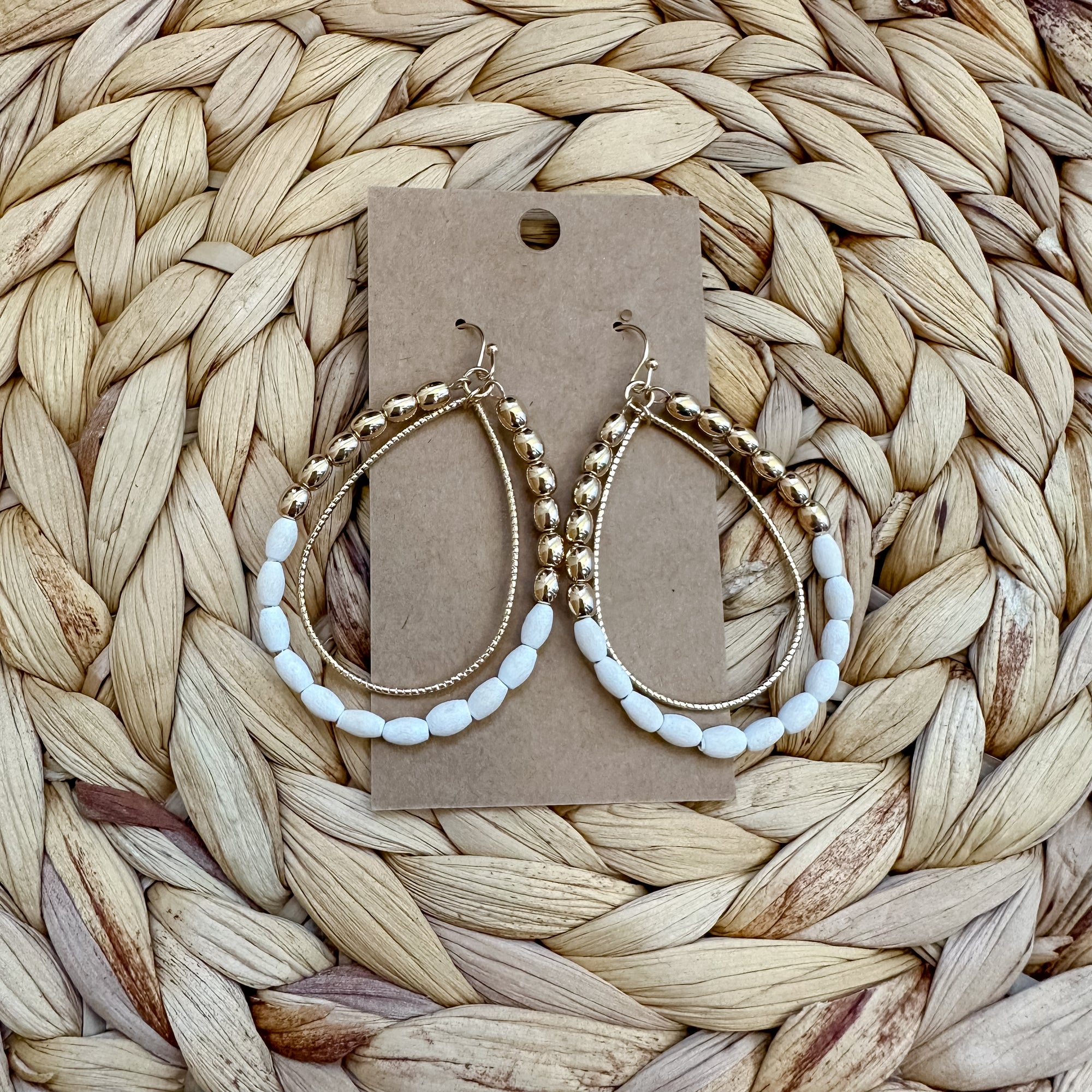 Melinda Earrings | White