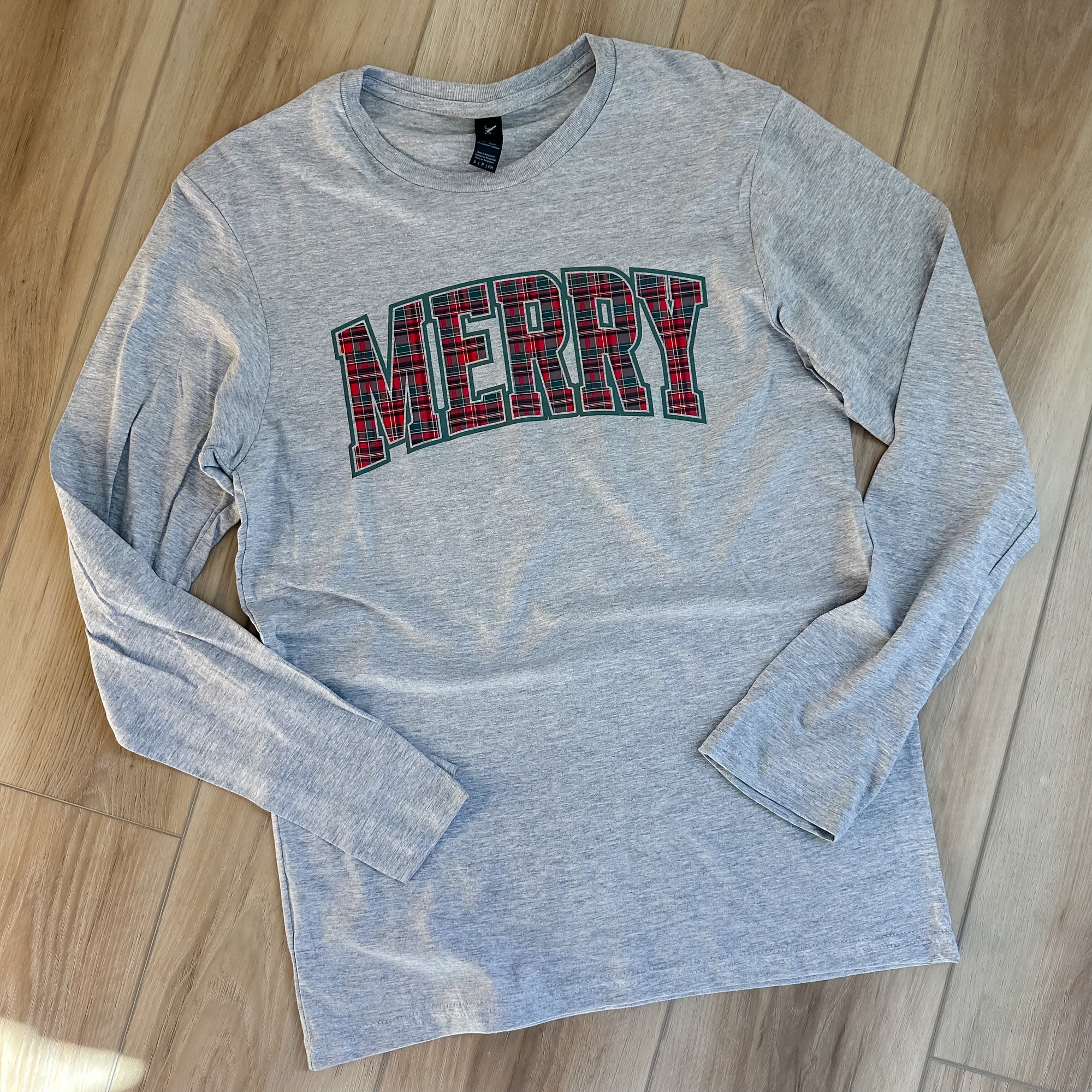 Plaid Merry Tee