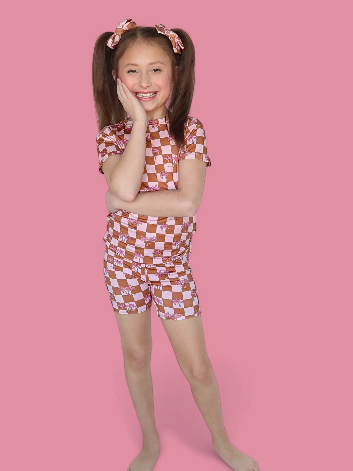 Sunset Beach Checkers Dream Short Set