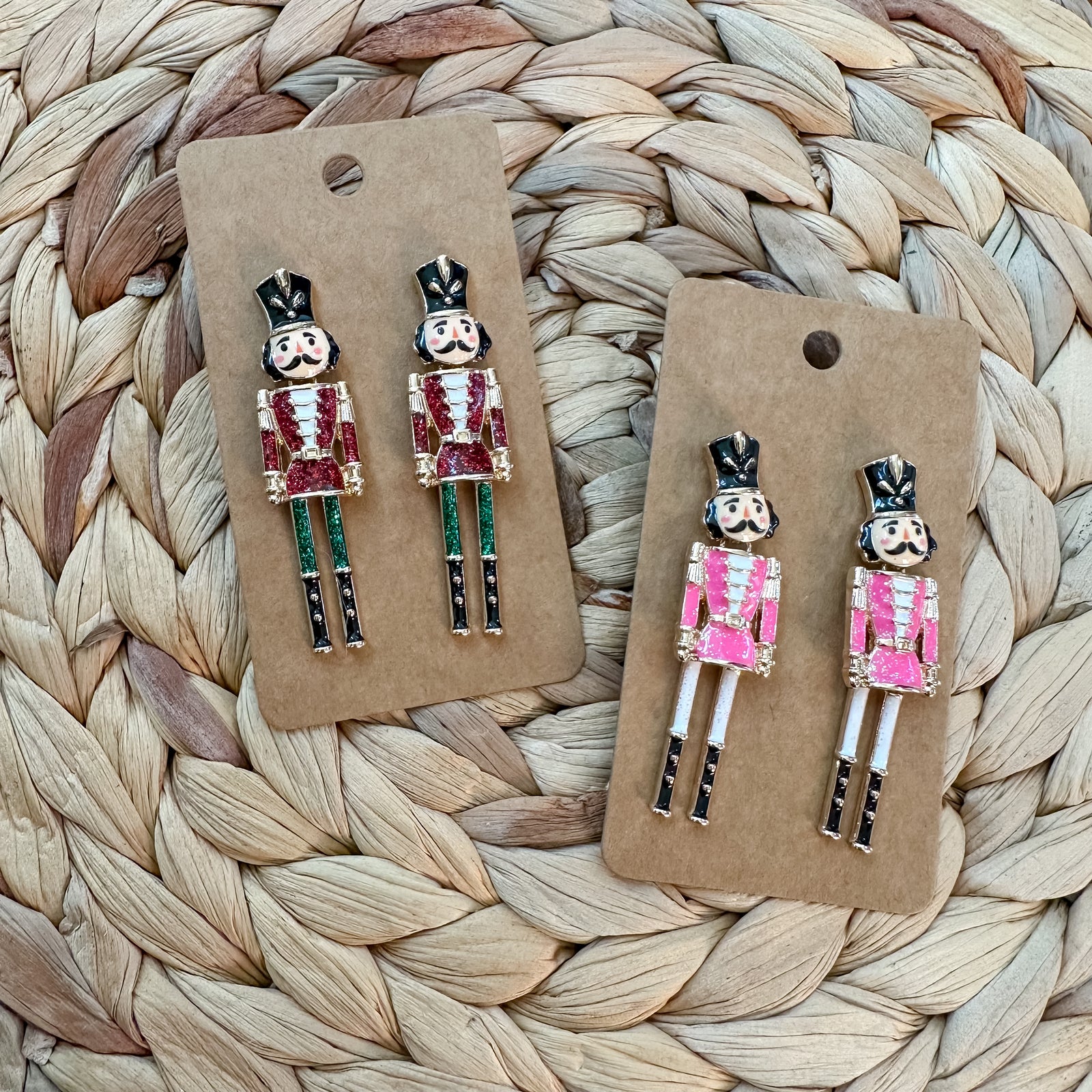 Glitter Nutcracker Earrings
