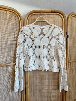 Floral Crochet Cardigan