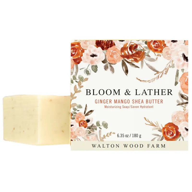 Bloom & Lather Shea Butter Soap | Ginger Mango