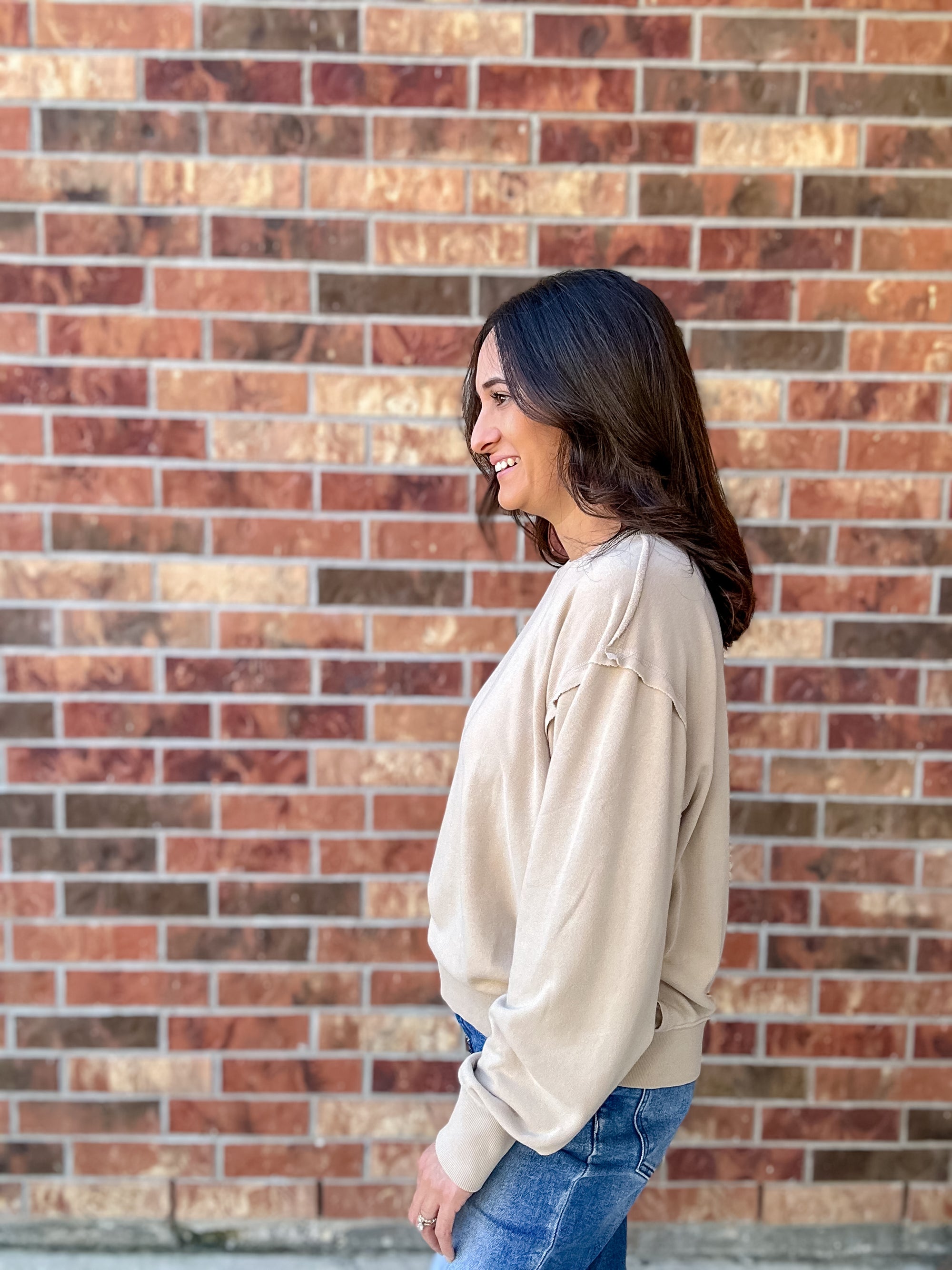 Marisa Pullover | Taupe