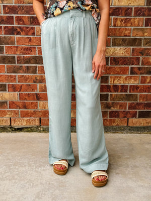 O'Neill Rowan Linen Blend Pants | Silver Blue