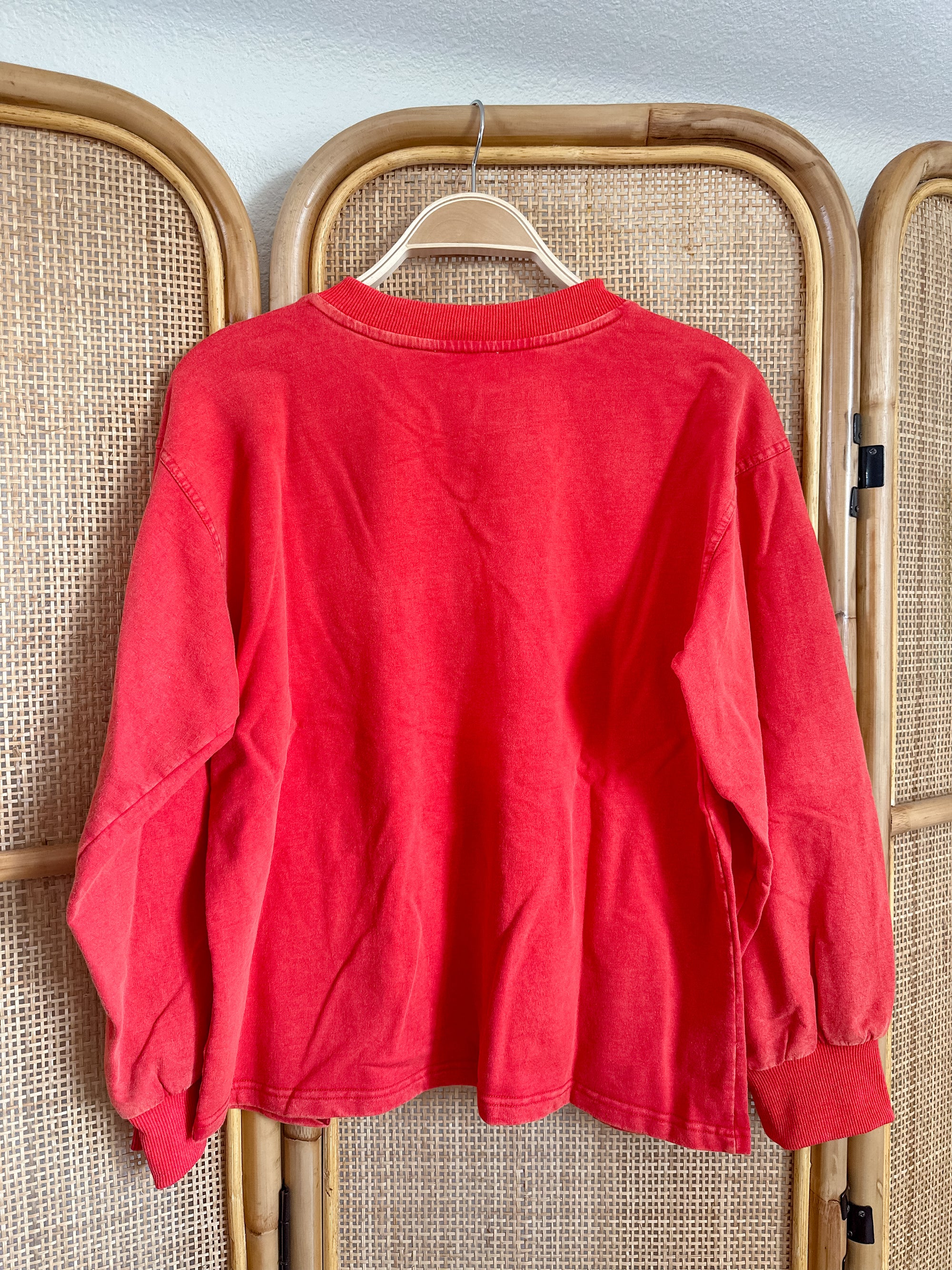 Red Plaid Bow Sweatshirt