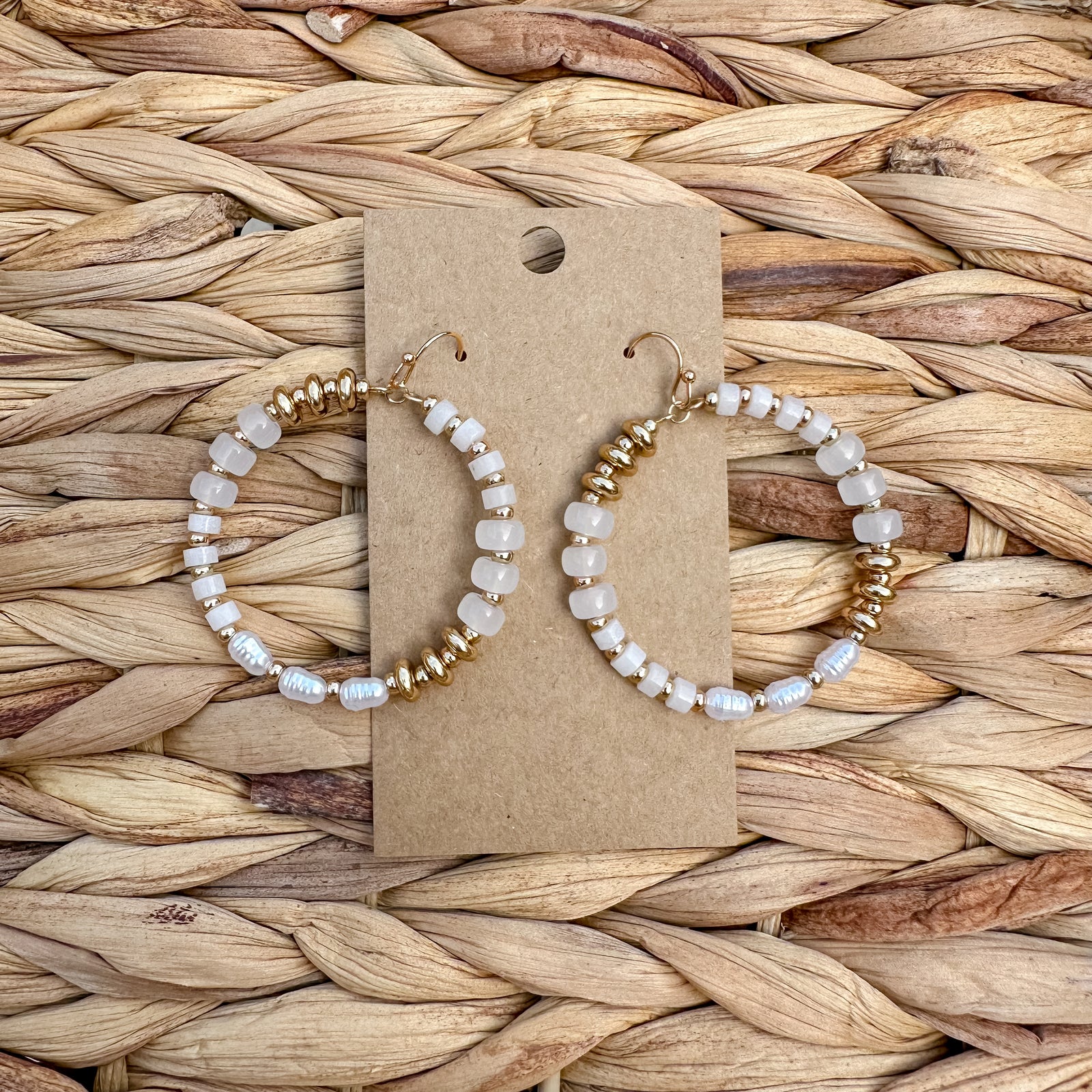 Sadie Earrings | White