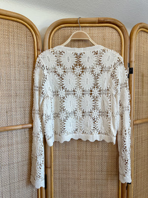 Floral Crochet Cardigan