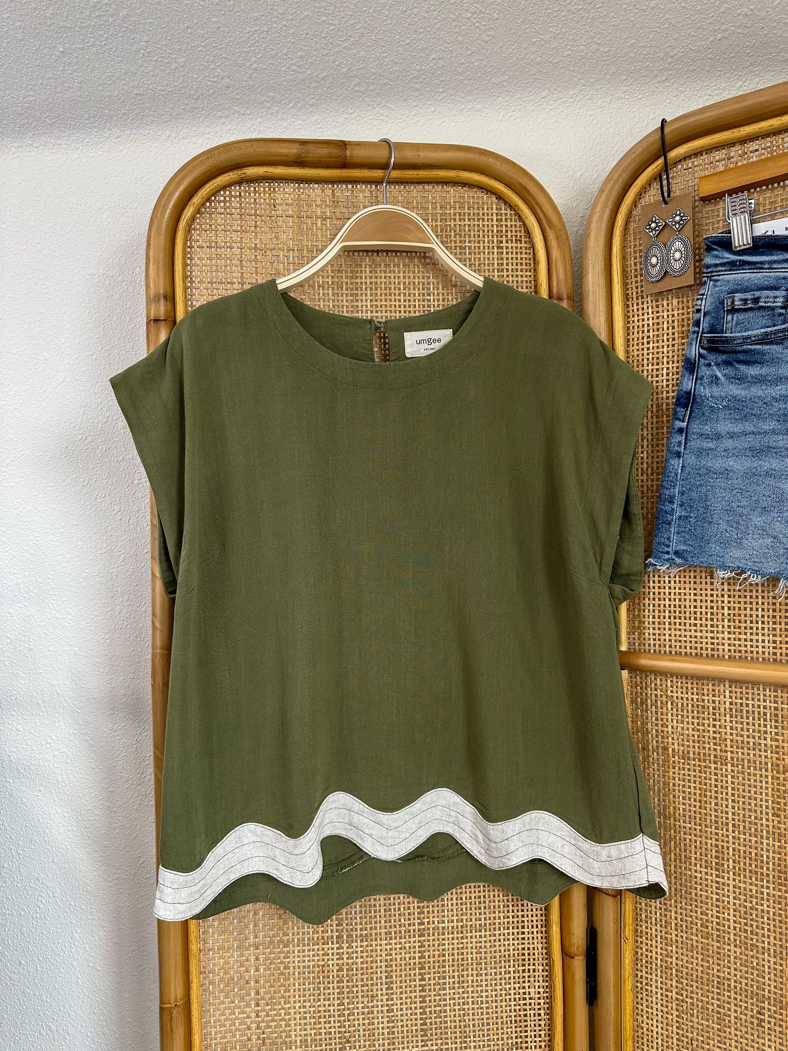 Olive Breeze Top