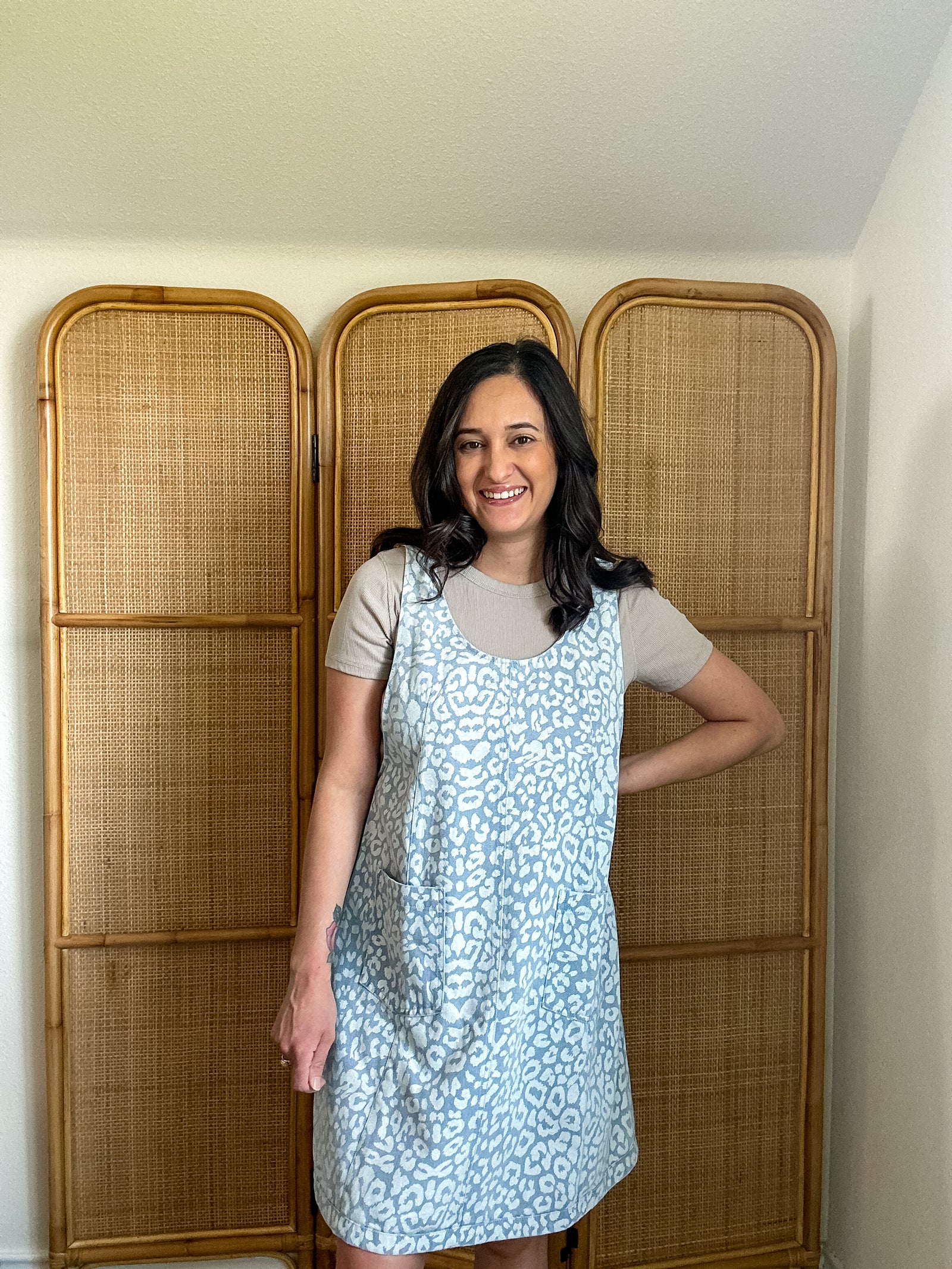 Leopard Festival Denim Dress