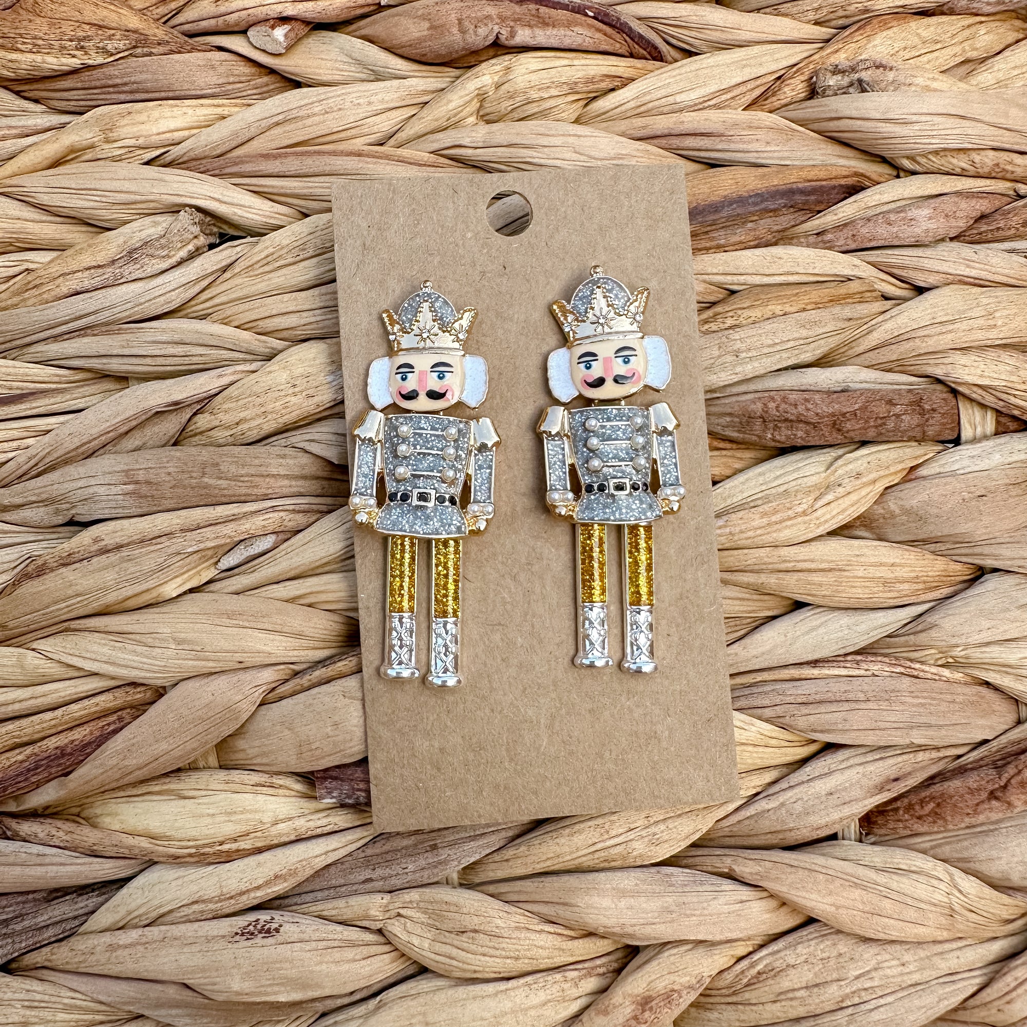 Nutcracker Stud Dangles | Silver